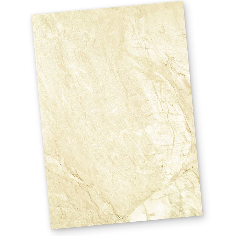 Marmorpapier Briefpapier - braun marmoriert / Din A4 / 90/qm / 500 Blatt