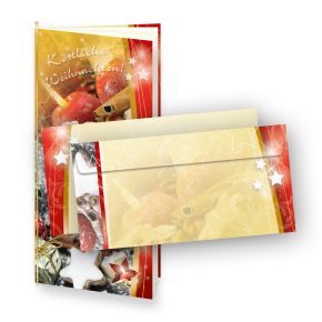 > Weihnachtskarten (10 Sets inkl. Kuverts)