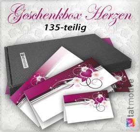 GESCHENKBOX Herzen 135-teilig