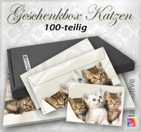 GESCHENKBOX Katzen 100-teilig