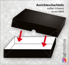 Aufrichtekartons A4 schwarz (20 Stück)