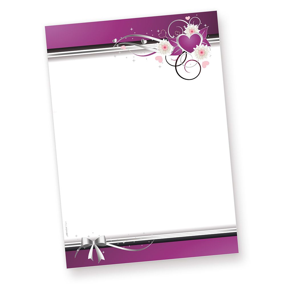 NEU! Motivpapier Liebe Herzen 500 Blatt Briefpapier Herz