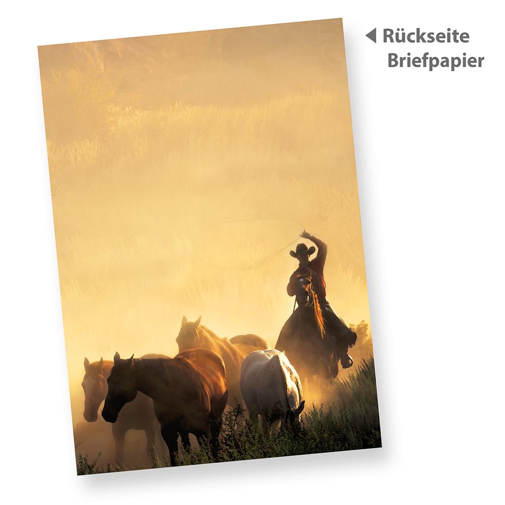 Briefpapier Set Pferde 250 Sets Motivpapier für Kinder