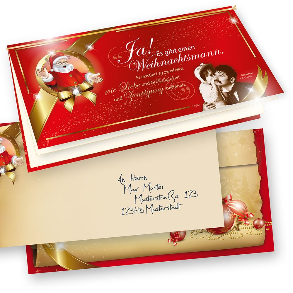 Weihnachtskarten Virginia 25 Sets hochwertig