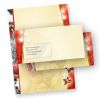 Weihnachtsbriefpapier Set 2-seitig (100 Sets mit Fenster) Motivpapier Lebkuchen beidseitg farbig, mit Briefumschlägen