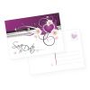 Postkarten lila - Safe the Date (40 Stück) zur Ankündigung einer Veranstaltung wie Geburtstag, Hochzeit