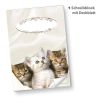 Schreibblock DIN A5 Katzen (2 Stück) süße Notizblöcke liniert mit Katzen
