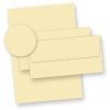 Hochwertiges Büttenpapier Set wildgerippt elfenbein (24-tlg) -> 14 Bütten Briefpapier A4 mit 10 Bütten Umschläge chamois