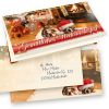 Lustige Weihnachtskarten mit Umschläge, Drollige Hunde 25 Sets mit Einlegeblätter Einleger zum selbst bedrucken