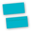 PREMIUM Briefumschläge Blau (100 Stück) DIN lang Umschlag farbig, Blau, selbstklebend mit Haftklebestreifen