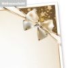 Briefpapier Geschenkschleife (500 Blatt) Weihnachtsbriefpapier, aber auch perfekt für Silvester Menü Briefpapier für Restaurant und Gasthaus, selbst bedruckbar