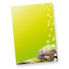 Briefpapier Frühling grün (50 Stück) 50 hochwertige Frühlingsbriefpapiere DIN A4 297 x 210 mm für tolle Briefe in frischen Farben