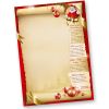 Weihnachtsbriefpapier SANTA CLAUS beidseitig (1.000 Blatt) Briefpapier mit Weihnachtsliedern auf der Rückseite für Weihnachten