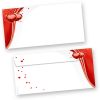 Briefhüllen rote Liebe (500 Stück) beidseitig bedrucktes DIN lang Kuverts, mit roten Herzen für hinreissend schöne Post