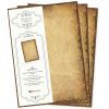 TATMOTIVE PREMIUM Altes Briefpapier 50 Blatt Papier beidseitig A4 alt vintage retro Mittelalter antik nostalgisch