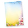 FLORENTINA Briefpapier (500 Blatt) Hochwertiges Motivpapier mit bunten Blumen
