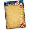 Briefpapier Weihnachten NORDPOL EXPRESS (50 Blatt) Weihnachtsbriefpapier mit Weihnachtsmann und Rentiere