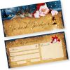 Geschenkgutscheine Weihnachten Nordpol Express 25 Stück Gutscheine Gutscheinkarten Weihnachten für Kunden für Firma Gewerbe