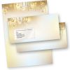 Briefpapier Weihnachten STARDREAMS (100 Sets mit Fensterumschläge) DIN A4 90g Weihnachtsbriefpapier mit Umschläge mit Fenster