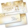 Geschenkgutscheine Weihnachten Stardreams (100 Sets) Gutscheine Weihnachten Gutscheinkarten mit Umschläge für Kunden für Firma Gewerbe