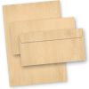 Briefpapier mit Umschlag Holz MADEIRA 25 Sets beidseitig Holzmaserung Holzmuster Holzoptik Struktur
