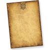 Altes-Briefpapier mit Ritter Wappen (50 Blatt) DIN A4 beidseitig