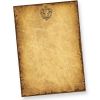 Altes-Briefpapier mit Sternzeichen Stier Wappen (50 Blatt) DIN A4 beidseitig