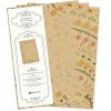 Flora Natura Briefpapier Vintage Blumen 100 Blatt DIN A4 beidseitig floral Natur nachhaltig für Frauen Erwachsene