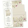 Wildblumen Briefpapier mit Umschlag Set 100 Sets Papier DIN A4 beidseitig floral Natur nachhaltig für Frauen Erwachsene Brief Set