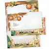 Art Deco 25 Sets Weihnachtsbriefpapier mit Fensterumschlag Briefpapier Weihnachten mit Umschlag mit Fenster