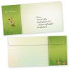 NEU Rentiere 1000 Weihnachts-Briefumschläge Din lang ohne Fenster Umschläge für Weihnachten selbstklebend haftklebend