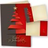 Avantgarde Weihnachtskarten mit Umschlag 16 Sets moderne Klappkarten DIN A6 Frohe Weihnachten