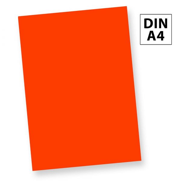 Neonpapier Extrem Grell NEON Rot 1000 Blatt DIN A4, 80 g/qm Briefpapier, Leuchtpapier Party Deko Bastel Papier