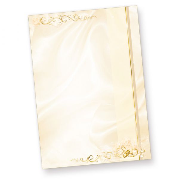 Motiv Briefpapier Hochzeit Perlmutt 50 Blatt Din Motivpapier Neu Ovp