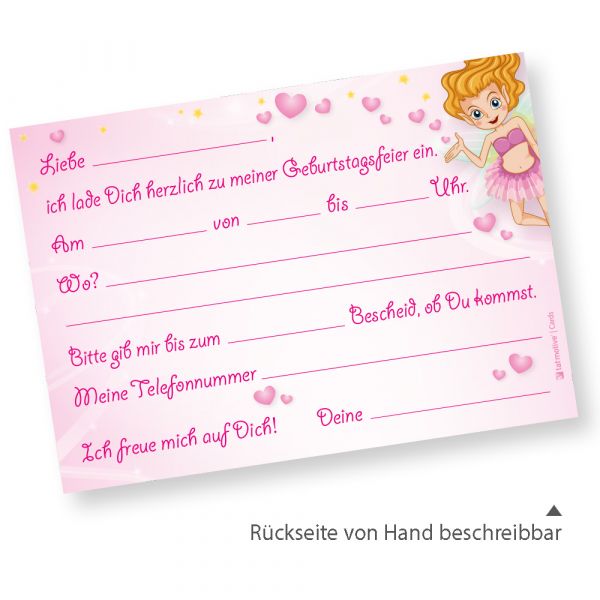 40 Einladungskarten Kindergeburtstag Madchen Einladung Geburtstag Prinzessin