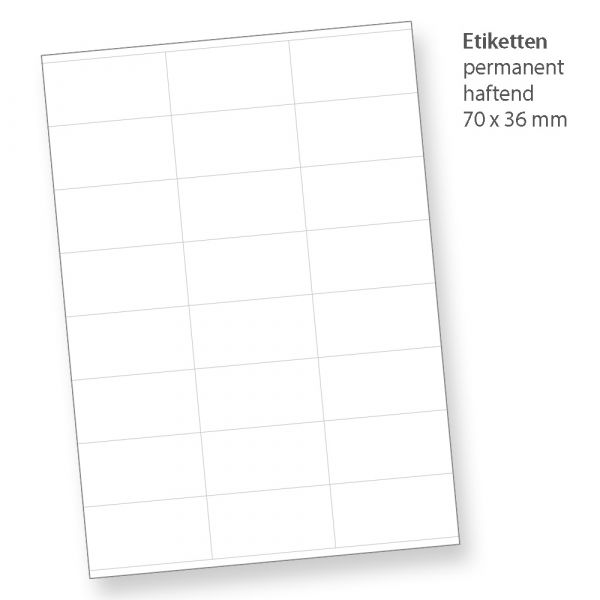 FIX Adressaufkleber Adresse 70 x 36 mm, 4.800 Stück auf 200 Blatt je 24 Etiketten, Blanko Aufkleber Adressen selbstklebend