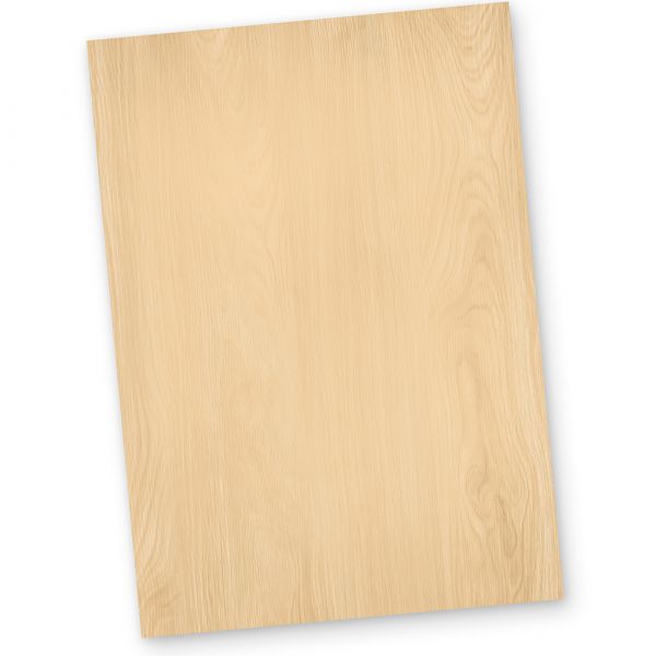 Briefpapier Holz MADEIRA 500 Blatt beidseitig Holzmaserung Holzmuster Holzoptik Struktur