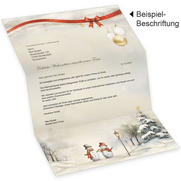 Weihnachtsbriefpapier (180 Blatt) – Pfefferminz-Design, 21,6 X 27,9 Cm, Für Grüße, Einladungen & Notizen