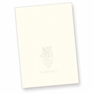 Gohrsmühle Briefpapier (100 Blatt) DIN A4 210 x 297 mm, 90 g/qm, mit Wasserzeichen, naturweiß