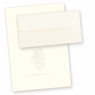 Gohrsmühle Briefpapier Set mit Wasserzeichen (50 Sets) DIN A4 mit gefütterte Briefumschläge, hochwertig & edel