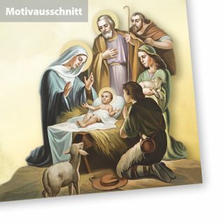 Christliches Weihnachtsbriefpapier Weihnachtsgeschichte 50 Blatt Briefpapier Weihnachten DIN A4 - mit christlichem Motiv Geburt Jesus Bethlehem