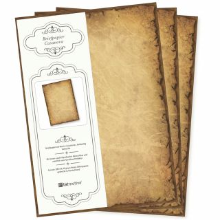 Altes Briefpapier CASANOVA 20 Blatt Papier beidseitig A4 alt vintage retro Mittelalter antik nostalgisch