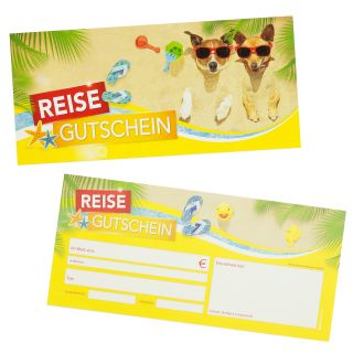 Gutscheine Reise Reisegutscheine (25 Stück) einfach Werte eintragen und stempeln