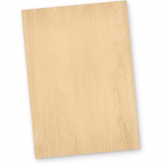 Briefpapier Holz MADEIRA 20 Blatt beidseitig Holzmaserung Holzmuster Holzoptik Struktur