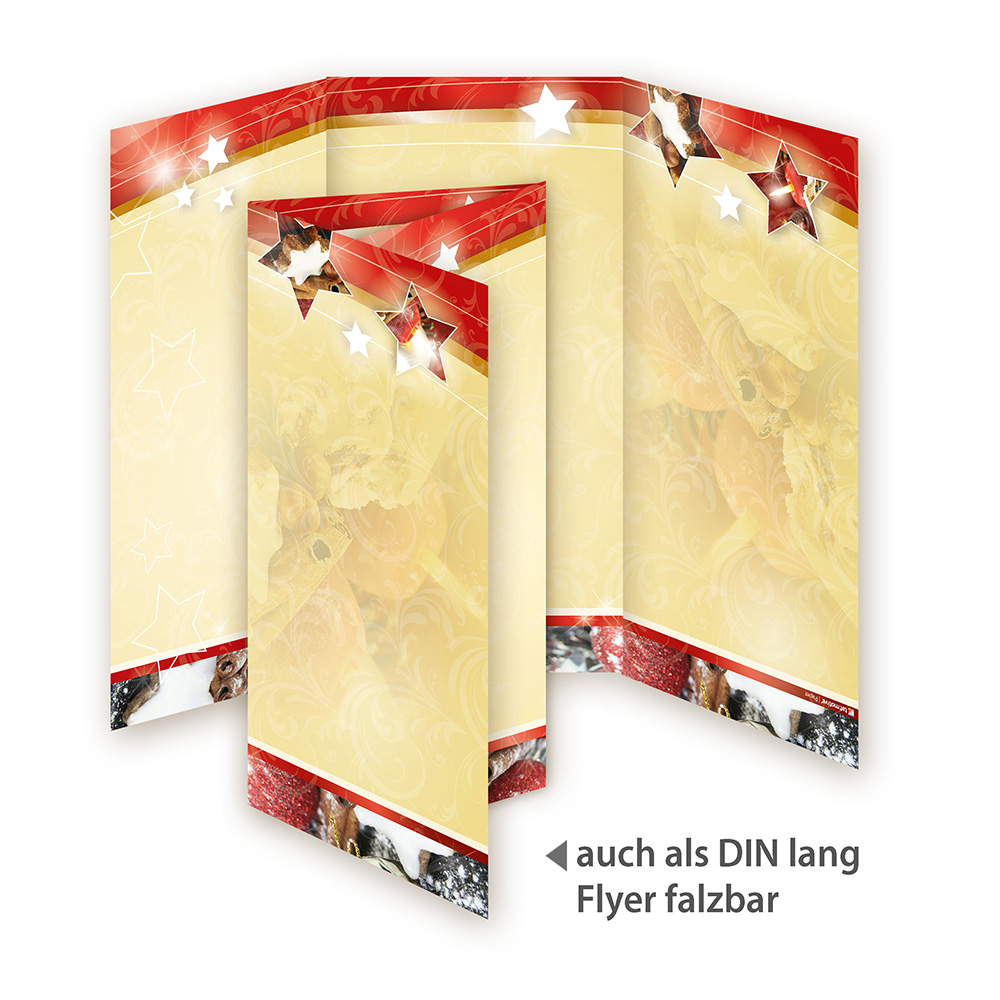 2x Briefpapier-Set Weihnachen 8 Briefbögen A4 & 8 Umschläge bedruckbar 22-7900-2 