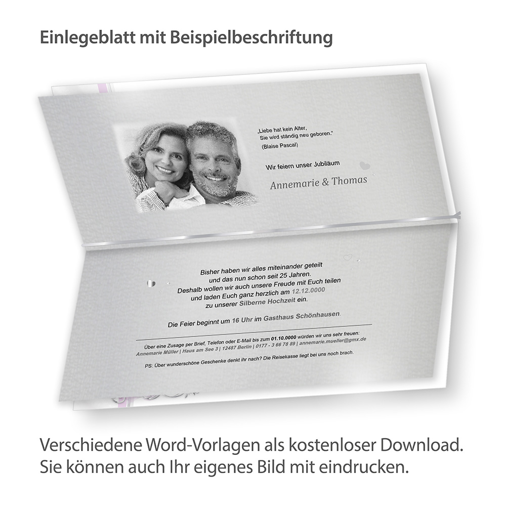 einladung silberhochzeit text