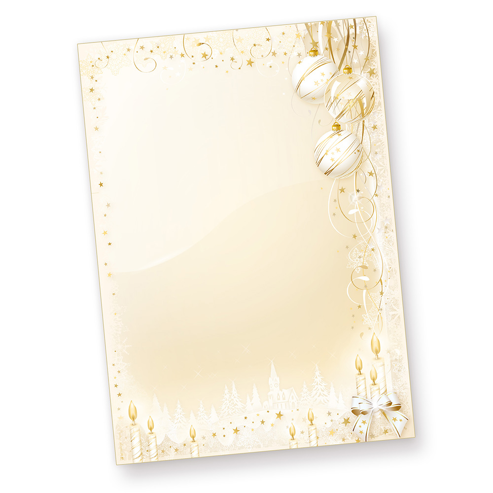 Marchen Weihnachtsbriefpapier 250 Blatt Creme Briefpapier Weihnachten