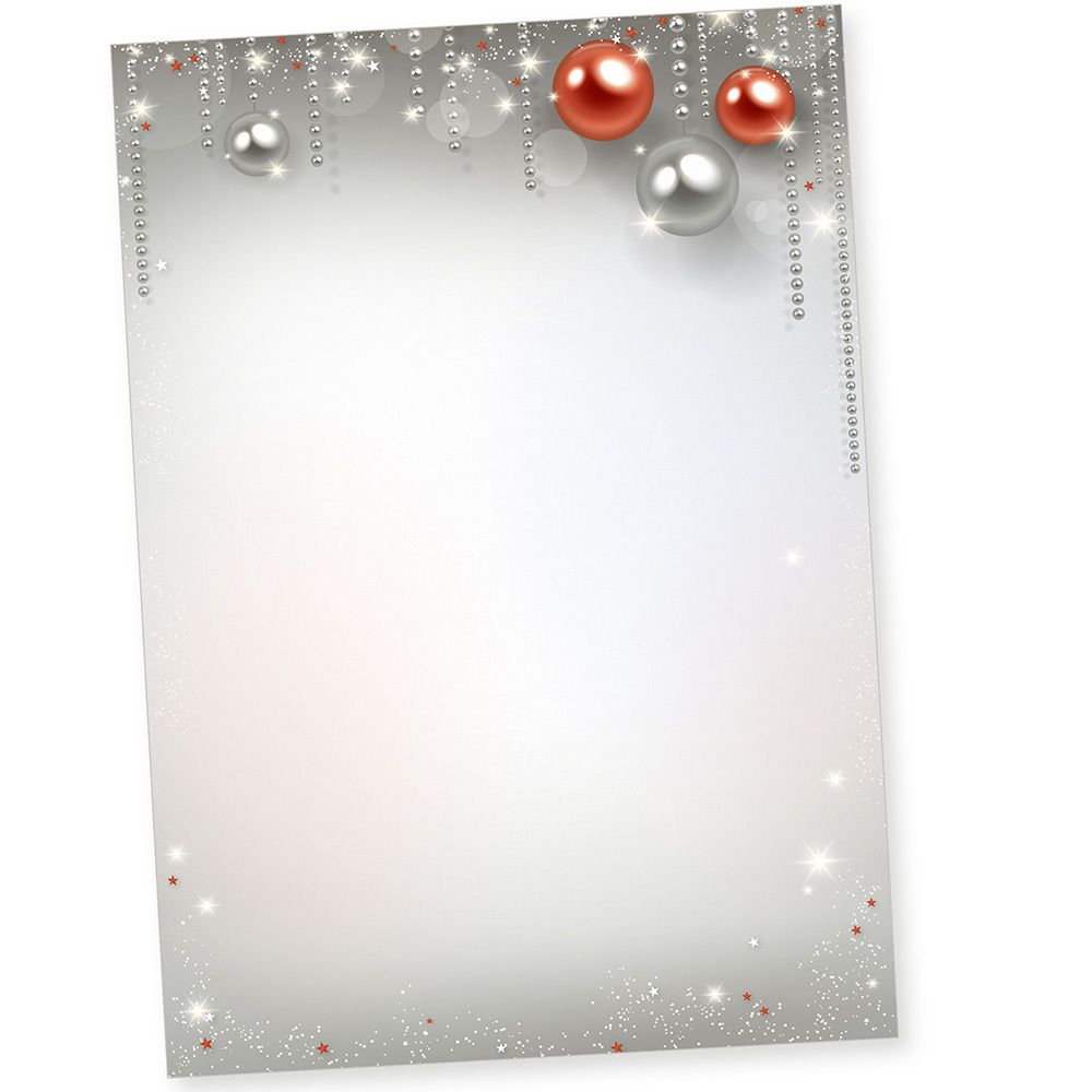 Weihnachtspapier A4 TATMOTIVE Gala Design 100 Sets Weihnachtsbriefpapier mit Fensterumschlag