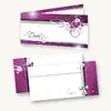 Danksagungskarten Hochzeit Herzen (10 Sets) sehr elegante Dankeskarten für Hochzeit, inkl. Dreieckstaschen für Ihr Hochzeitsbild