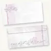 Briefumschläge festlich silbergrau (50 Stück) Elegante DIN lang Kuverts, für Einladungen Hochzeit